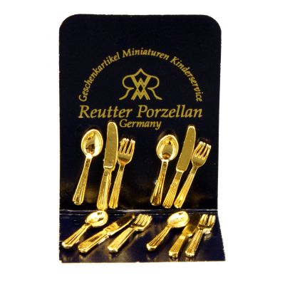 Mini Cutlery Set 12pc Gold (only 2 left)