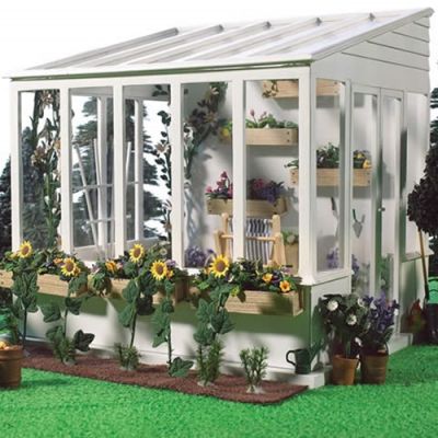 Greenhouse Conservatory, Fully Painted                      