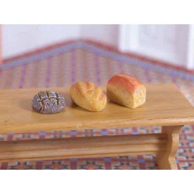 Three Rustic Bread Loaves (PR)                              