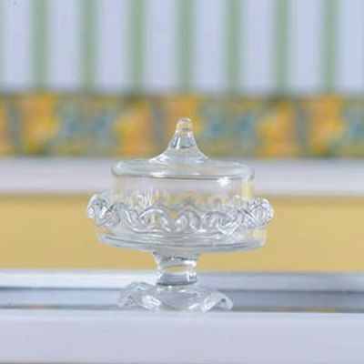 Glass Cake Stand with Lid                                   