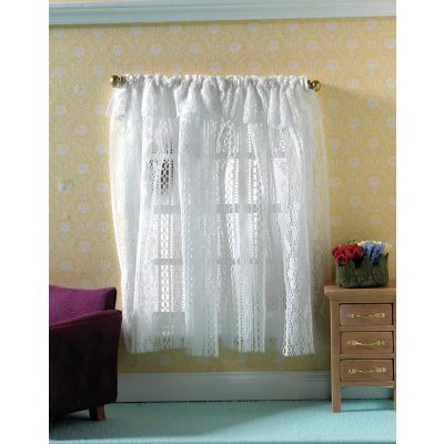 White Lace Curtains                                         