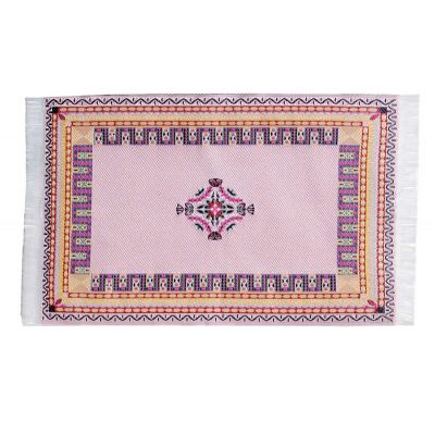 Soft Pink Woven Rug                                         