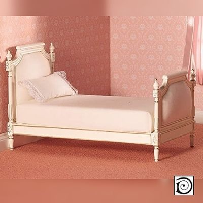 Cream Upholstered Single Bed                                