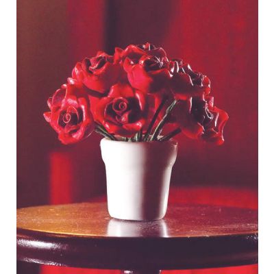 Red Roses in Vase                                           