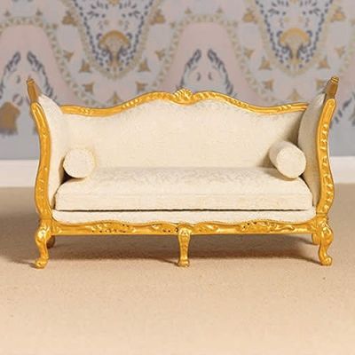 'Gold' & Cream Louis XV Sofa  ( now see 9266 )                             