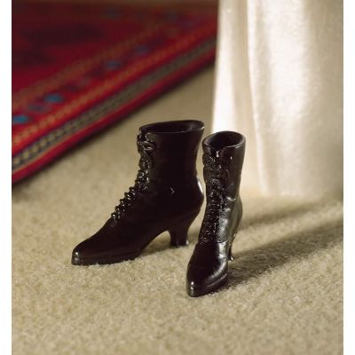 Black Victorian-style Boots (PR)                            
