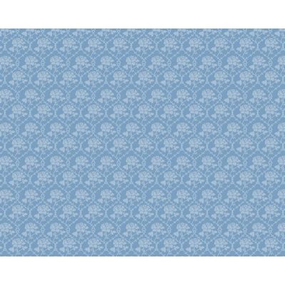 Blue Rose Pattern Wallpaper (A2 size)                        