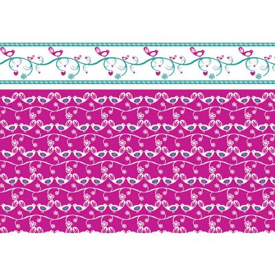 *Lovebirds Pink Wallpaper (A2 size)