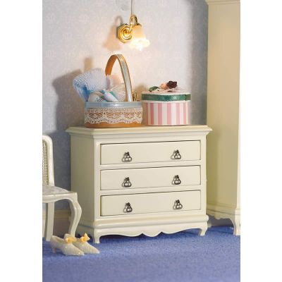French-style Chest of Drawers  (now white)                       