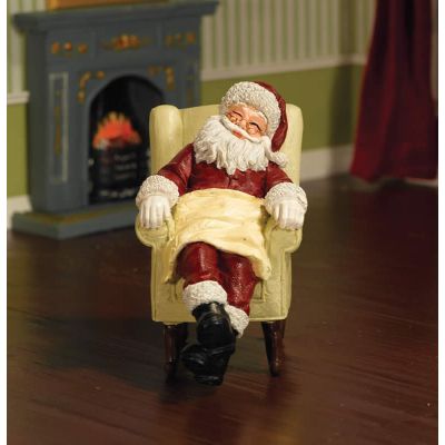 Sleeping Santa in Chair (PR)                                