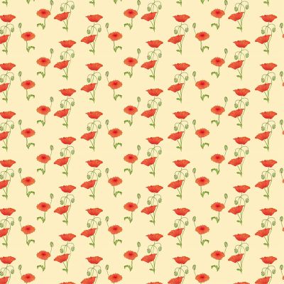 Red Poppy Wallpaper (A2 size)      
