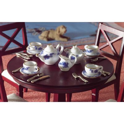 Blue & White Tea Set, 13 pcs                                