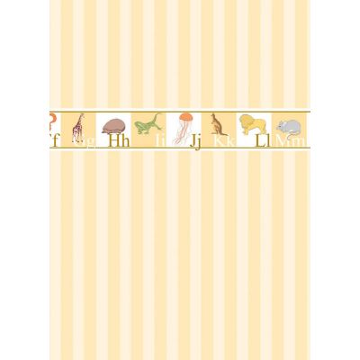 Yellow Stripe Wallpaper (A2 size)