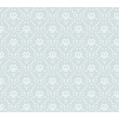 Bleu French Toile Wallpaper (A2 size)