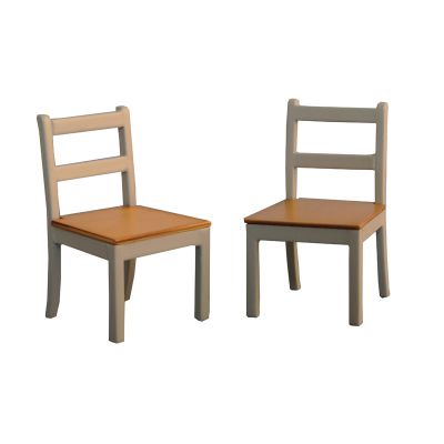 Modern Chairs pk 2 Grey/Pine