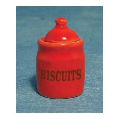 Red Biscuit Jar