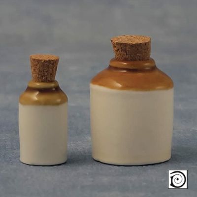 Stoneware Jar pair