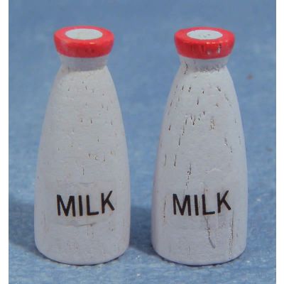Pair of milk bottles