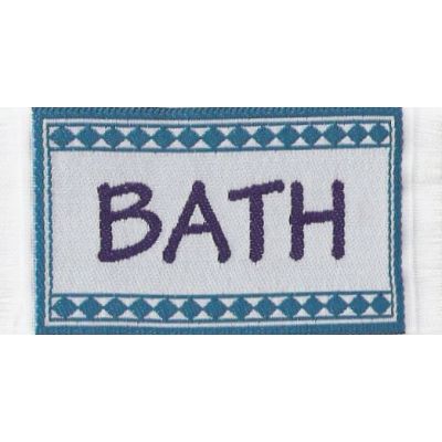 Bath mat, blue