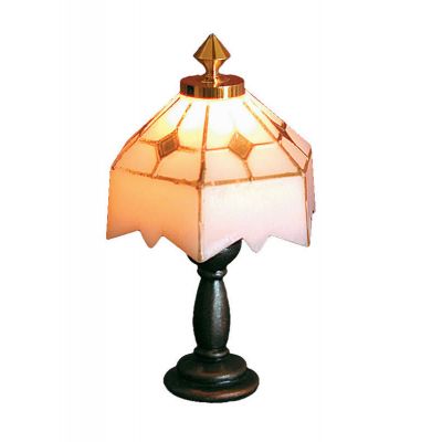 White Tiffany Table Lamp