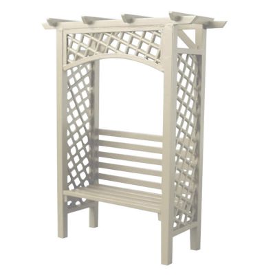 White Arbour Bench