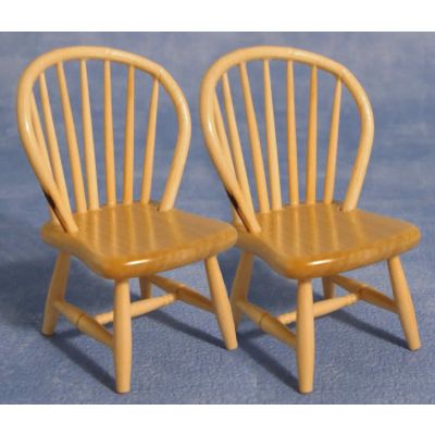 Spindle Back Chairs Pine pk2