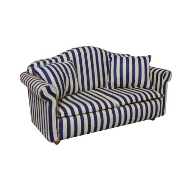 Blue Stripe Sofa