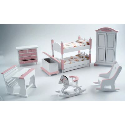 Pink Bunk Nursery Set
