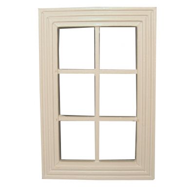 6 Pane Window White