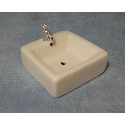 Square Sink with Tap
