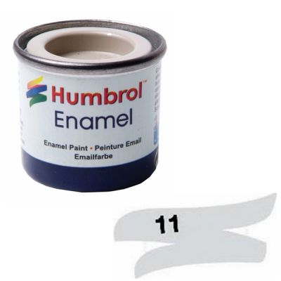 14 ml Metallic  silver enamel Humbrol
