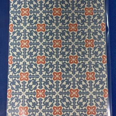 Blue Pattern Scored Plastic Sheet