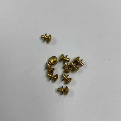 4mm Brass Knobs Pk10