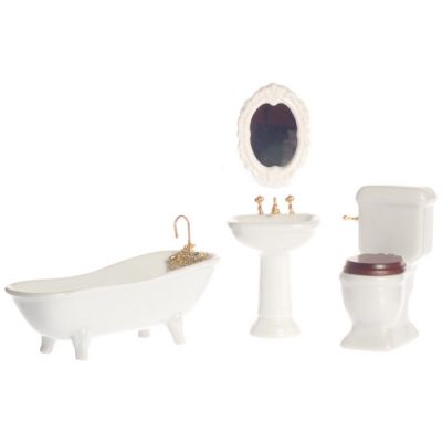 Porcelain Bathroom Set 4 pieces (low flush)