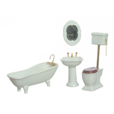 Porcelain Bathroom Set 4 pieces (high Flush)