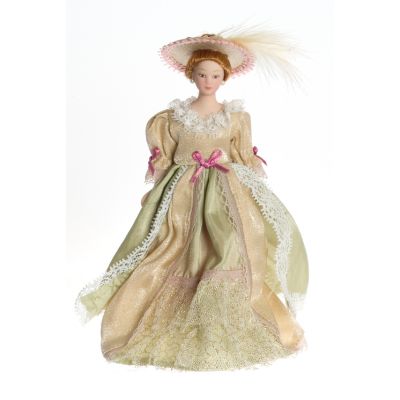 Victorian Lady in Gown (Beige)