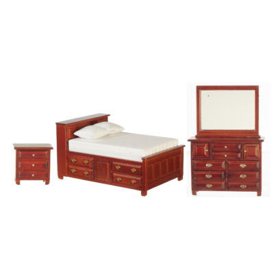 Double Bedroom Set Mahogany