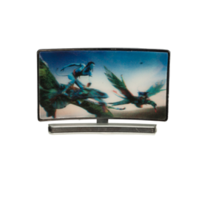 Curved TV with 3D Image