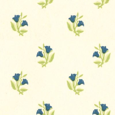 Rosebud Blue Wallpaper