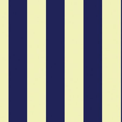 Wide Stripe Dark Blue Wallpaper