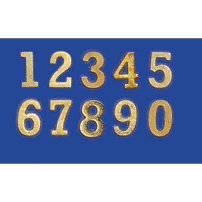 Brass Number Set, 10 pieces                                 