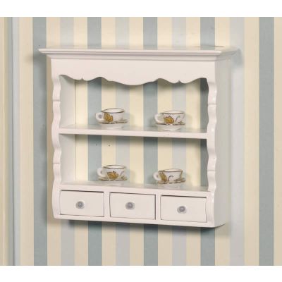 White Wall Shelf Unit                                       
