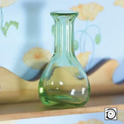Green Glass Vase/Decanter                                   