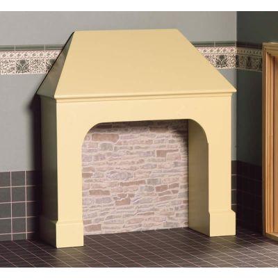 Stone Coloured Stove Surround                               