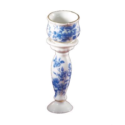 Blue Jardiniere, round base