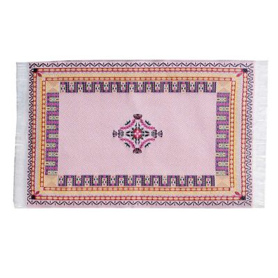 Soft Pink Woven Rug                                         