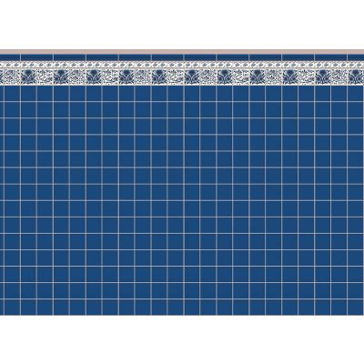 Blue Oreton Tile Paper (A2 size)