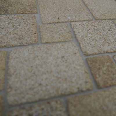 Yellow Sandstone Squared Random Flagstones - Large Pack