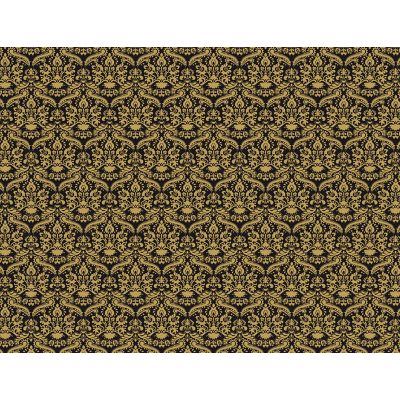 Black Damask Wallpaper (A2 size)
