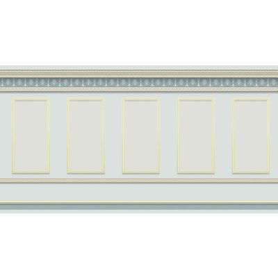 Grey Panelling Wallpaper (A2 size)